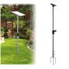 Starlink Mini Ground Pole Mount - Heavy Duty Stainless Steel Ground Stand - Adjustable Height (Up to 4.6ft) - Pipe Adapter Included view 1