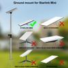 Starlink Mini Ground Pole Mount - Heavy Duty Stainless Steel Ground Stand - Adjustable Height (Up to 4.6ft) - Pipe Adapter Included view 2