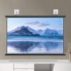 Manual Pull-Down White Projector Screen, 16:9 HD Portable Manual Pull Down Projector Screen,Wall Ceiling Mounted Widescreen For Home Theater Cinema Office Movie TV Game, Matte White(White fiberglass,4 view 1