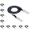 10Gtek SFP+ DAC Twinax Cable, 10G SFP+ to SFP+ Direct Attach Copper Patch Passive Cable for Cisco SFP-H10GB-CU2.5M, Meraki MA-CBL-TA-1M, Ubiquiti UniF, D-Link, Fortinet,2.5 Meter(8.2ft), 10-Pack view 1
