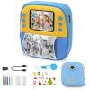 Kids Instant Digital Cameras,32GB Toddler Cam Instant Print Toys,1080P Children Printable Camera Children Day Birthday Gifts for 3-12 Years Old Girls, Toddler Camera Girls Toys (Blue) view 1