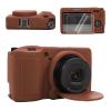 VOVMOEYA for Ricoh GRIII/GRIIIx/GR3/GR3X Silicone Case,?Case*1 Screen Protector*2 Hot Shoe Cover*1? GR IIIx Protective Cover Camera Case for Ricoh GR III Detachable Lens Cover Lightweight-CF view 1