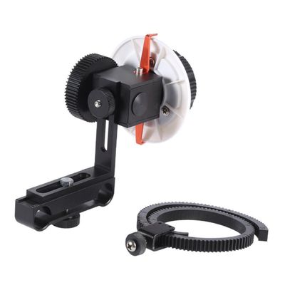 FELTECHELECTR Fo Aluminum Alloy Camera Follow Focus with Follow Ring High Strength Damping Design for Ilcd Cameras Durable and Easy Assembly for Filmmakers