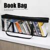 DVD Storage Bag, Large Capacity Clear PVC Storage Bag, Transparent PVC Media Storage, Portable Transparent Moving Tote with Reinforced Handle for CDs, Albums, Video Games view 2