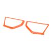 REPAIROCK 1 Pair a Pillar Speaker Cover Trim for Jeep Wrangler JL JLU 18-24 Window a Pillar Front Speaker Cover Stereo Audio Frame Trims ABS Orange view 1