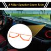 REPAIROCK 1 Pair a Pillar Speaker Cover Trim for Jeep Wrangler JL JLU 18-24 Window a Pillar Front Speaker Cover Stereo Audio Frame Trims ABS Orange view 2
