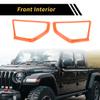 REPAIROCK 1 Pair a Pillar Speaker Cover Trim for Jeep Wrangler JL JLU 18-24 Window a Pillar Front Speaker Cover Stereo Audio Frame Trims ABS Orange view 3