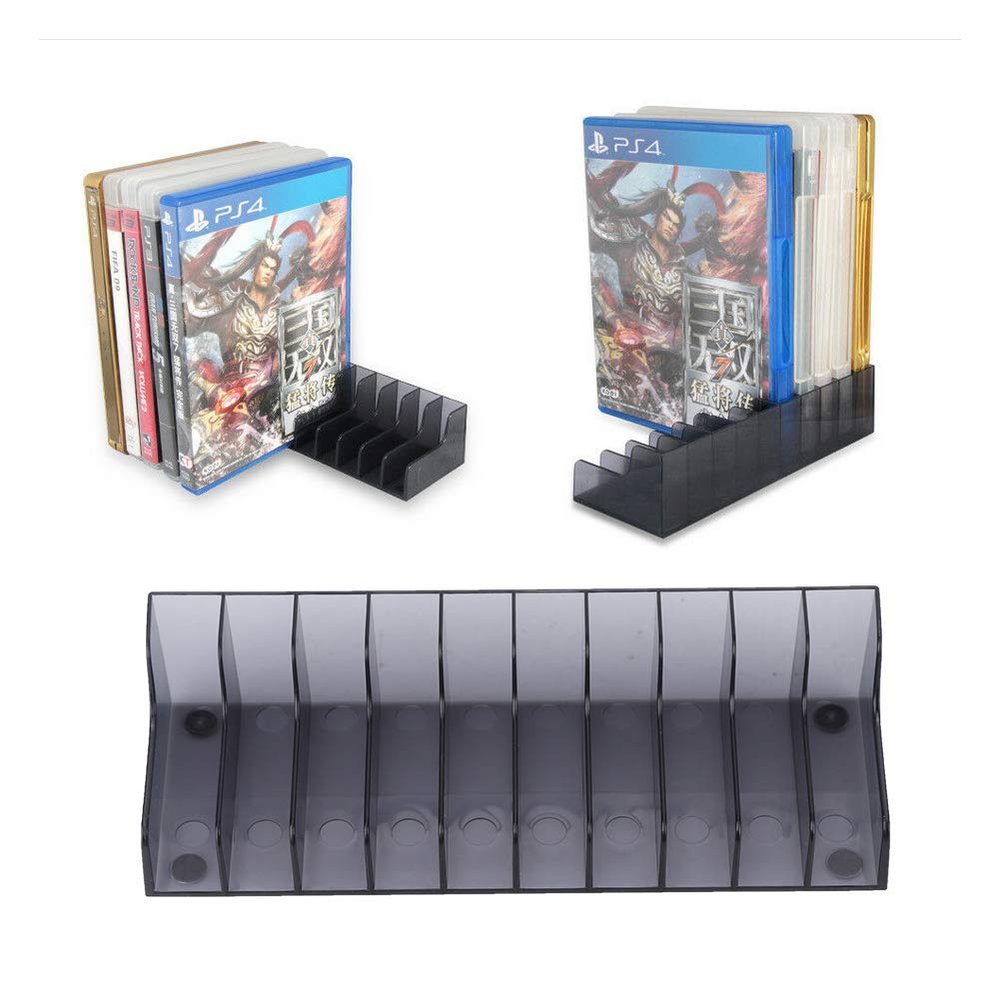 CD Storage Rack 2 PCS Large Capacity Game Card Box Game CD Storage Stand Holder Bracket for SLIM PRO