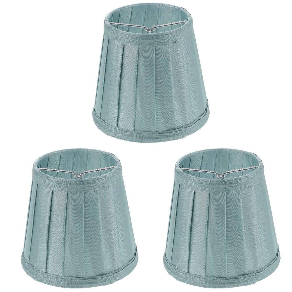 ULDIGI 3pcs Lamp Shade Elegant Pleated Cloth Lampshade for Ceiling and Wall Lighting for Decor Easy to Install Mediterranean