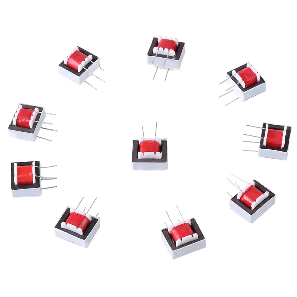 Audio Isolation Transformer, 10 Piece Set High Efficiency 600:600 Ohm 1:1 EI14 Isolation Transformer o, Multifunctional Accessory