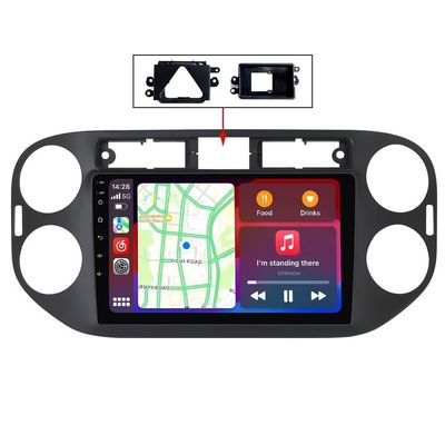 Radio Stereo for Volkswagen Tiguan 2010-2015 Black,Biorunn Android 9 Inch (8GB+128GB) Octa Core GPS Navigation Wireless Car-Play Android Auto Upgrade Dash Kit Head Unit IPS FM AM RDS SWC