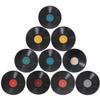 Hemobllo 16pcs Vinyl Record Wall Stickers Retro Style Decor for Living Room Bedroom Cafe Bar Ktv Reusable Vintage Music Theme Wall Decal for Unique Party Decorations view 1