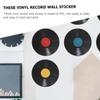 Hemobllo 16pcs Vinyl Record Wall Stickers Retro Style Decor for Living Room Bedroom Cafe Bar Ktv Reusable Vintage Music Theme Wall Decal for Unique Party Decorations view 4