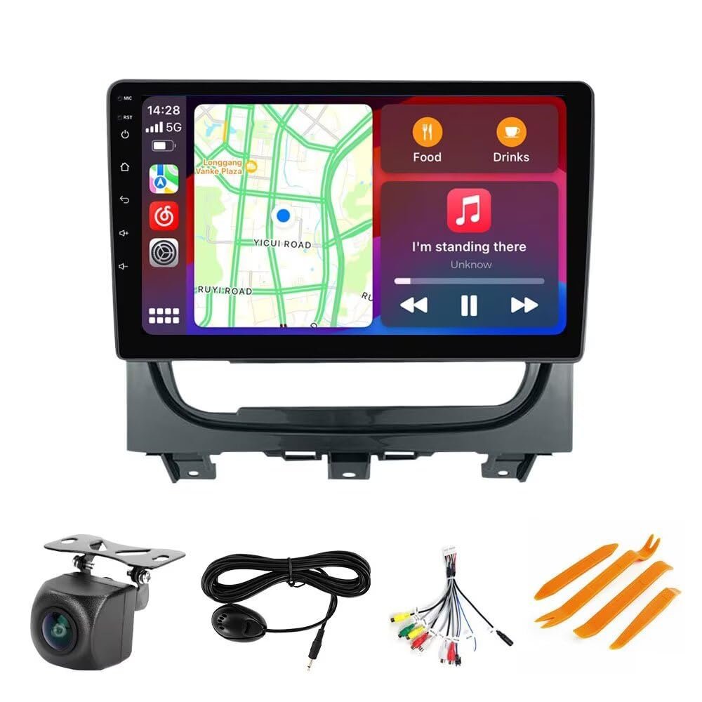 Android Stereo for Fiat Strada Idea 2012-2016, Biorunn 9 Inch GPS Radio Wireless Car-Play Android Auto Upgrade IPS Touch Screen Navi RDS Head Unit 2GB RAM 32GB ROM
