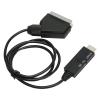 Scart to Hd Multimedia Interface Converter, Scart to Adapr 1080P Adapter Cable, Scart Till for Sound Video with 5V, for Tv, VHS VCR, DVD Recorder view 2