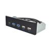 5.25" Media Dashboards USB 3.1 Front Panel 2 USB3.0 + 2 USB2.0 + TypeC TypeE for PC Desktop 5.25" ROM Bay view 1