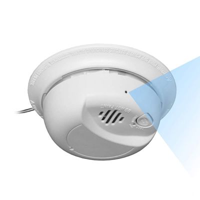 WF-404H: WiFi Smoke Detector Camera (12VDC, Side-Down View, Ceiling Mount) Smoke Detector is None-Functional