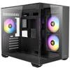 Antec CX600M Trio ARGB Desktop Computer Case, Mini Tower, Micro-ATX, ITX, 3X Vent ARGB, No Source, Black view 3