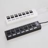 7 Ports LED USB 2.0 Adapter Hub Power with On/Off Switch For PC Laptop Portable view 1