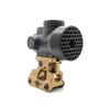 Hammy3DPrints Open Center Killflash Hex Anti-Reflection Device Compatible with Trijicon MRO/MRO HD and MRO Patrol (Black, MRO/MRO HD (Not Patrol)) view 1