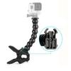 Adjustable Jaws Clamp Mount Flexible Goose Neck Fit for GoPro HD Hero XIAOMI 5/4/3+ view 2