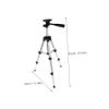 Hoement Lightweight Adjustable Fishing Tripod Stand Aluminium Alloy Design for Camera and Flashlight Height Lever Leg Locks and Feet for Outdoor Fishing view 2