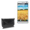 BoxWave Case Compatible with Mlais MX69 - Elite Leather Messenger Pouch, Synthetic Leather Cover Case Envelope Design - Jet Black view 1