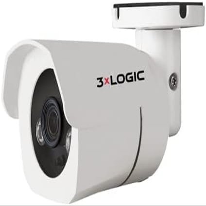 3xLOGIC VISIX, VX-5M4-MB-IW, 5MP 128GB Outdoor Network Mini Bullet Camera with IR and True WDR, IP67 Rated, Fixed 4mm Lens