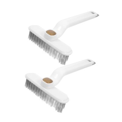 FELTECHELECTR 2pcs Rotatable Cleaning Brushes for Gaps and Grooves Ergonomic Handle Design for Effortless Cleaning of Window Tracks and Corners Compact and Lightweight Crevice Tools