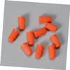 100Pcs Eyelash Glue Bottle Plugs Blocking Needles Portable Plastic Orange view 3