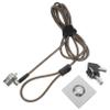 Hoement 2m Portable Laptop Lock with Buckle Heavy-Duty Security Cable for Notebook and Computer Prevent Theft at Home Office Easy to Use Durable Steel Cable Lock Black view 1