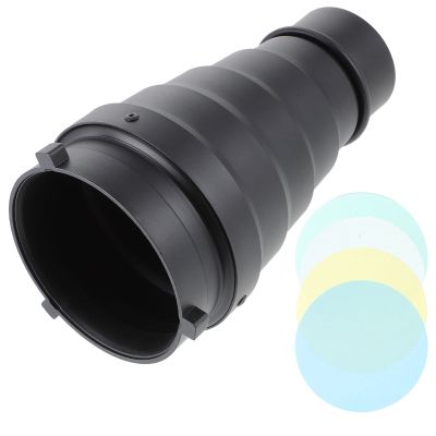 FELTECHELECTR Aluminium Alloy Flash Diffuser Tube with Honeycomb Grid Bounce and Diffuse Flash Lighting