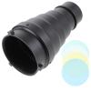 FELTECHELECTR Aluminium Alloy Flash Diffuser Tube with Honeycomb Grid Bounce and Diffuse Flash Lighting view 1
