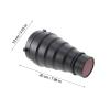 FELTECHELECTR Aluminium Alloy Flash Diffuser Tube with Honeycomb Grid Bounce and Diffuse Flash Lighting view 2