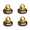 Hoement 4pcs Pure Speaker Spikes Stand Feet Pad Turntable Isolation Pads Audio for Speaker view 1