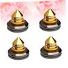 Hoement 4pcs Pure Speaker Spikes Stand Feet Pad Turntable Isolation Pads Audio for Speaker view 2