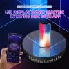 Automatic Rotating Display Platform, Electric Rotating Photography Turntable with Mirror Surface Design,Adjustable Rotation Speed and Support Multiple Languages, 3 Power Supply Modes, for Events view 2