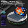 Automatic Rotating Display Platform, Electric Rotating Photography Turntable with Mirror Surface Design,Adjustable Rotation Speed and Support Multiple Languages, 3 Power Supply Modes, for Events view 3
