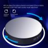 Automatic Rotating Display Platform, Electric Rotating Photography Turntable with Mirror Surface Design,Adjustable Rotation Speed and Support Multiple Languages, 3 Power Supply Modes, for Events view 4