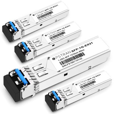 OPSTRAN 1000BASE-EX SFP Optical Transceiver Module Compatible with Juniper Networks SFP-1GE-EX-40 1310nm 40km DDM Duplex LC SMF 4 Pack