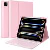 BQSS for iPad Pro 13 inch Case with Keyboard (M5/M4, 2025/2024), 7 Colors Detachable Backlit Keyboard for iPad Pro 13, Flip Stand Case with Pencil Holder, Auto Sleep/Wake, Multi-use Mode, Pink view 1