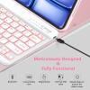 BQSS for iPad Pro 13 inch Case with Keyboard (M5/M4, 2025/2024), 7 Colors Detachable Backlit Keyboard for iPad Pro 13, Flip Stand Case with Pencil Holder, Auto Sleep/Wake, Multi-use Mode, Pink view 3