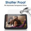 Kicvbnco [2 Pack] For Echo Show 8 3rd Gen Screen Protector Tempered Glass, [9H Hardness] [99.99% HD Clear] for AMAZON Echo Show8 (3rd Gen, 2023 release) Tablet film view 3