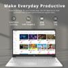 HP 15.6" HD Touchscreen Business Laptop, Intel i3-1215U, 32GB DDR4 RAM, 1TB PCIe SSD, Intel UHD Graphics, Numeric Keypad, 720p HD Camera, Windows 11 Pro, Silver, 32GB Hotface USB Card view 2