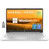HP 15.6" HD Touchscreen Student Laptop, Intel i3-1215U, 16GB RAM, 1TB PCIe SSD, Intel UHD Graphics, Numeric Keypad, HD Webcam, Win 11, Natural Silver, 32GB Hotface USB Card view 1