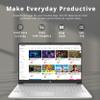 HP 15.6" HD Touchscreen Student Laptop, Intel i3-1215U, 16GB RAM, 1TB PCIe SSD, Intel UHD Graphics, Numeric Keypad, HD Webcam, Win 11, Natural Silver, 32GB Hotface USB Card view 2