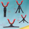 Zeadio Camera Tripod Rest, Adjustable Portable Rest Stand with 360 Degree Rotation V Yoke for All Camera view 4