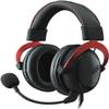 PUSAPA Head-Mounted Gaming Headset Wired,Noise Reduction with Microphone Notebook Desktop Computer Headset(Red) view 1