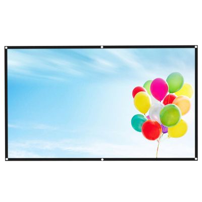 180 Inch Portable Projector Screen, 16:9 HD Foldable Indoor Outdoor Movie Projection Screen, for Home Theater, Office, Camping, Party(180in(400x230cm))
