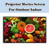 180 Inch Portable Projector Screen, 16:9 HD Foldable Indoor Outdoor Movie Projection Screen, for Home Theater, Office, Camping, Party(180in(400x230cm)) view 4